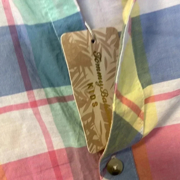 NWT Tommy Bahama  plaid button down shirt short sleeve - Picture 3 of 6